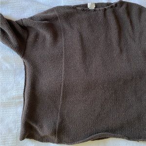 J. Jill XL silk nylon shrug sweater, brown